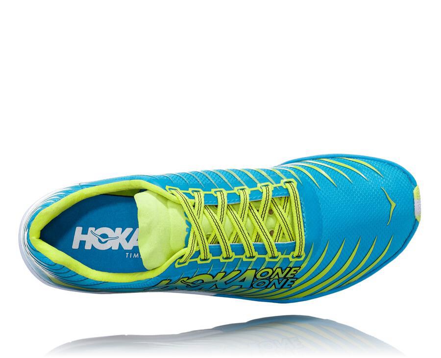 Hoka One One Spikes Dames - Evo Xc - Blauw/Groen - GS0568314